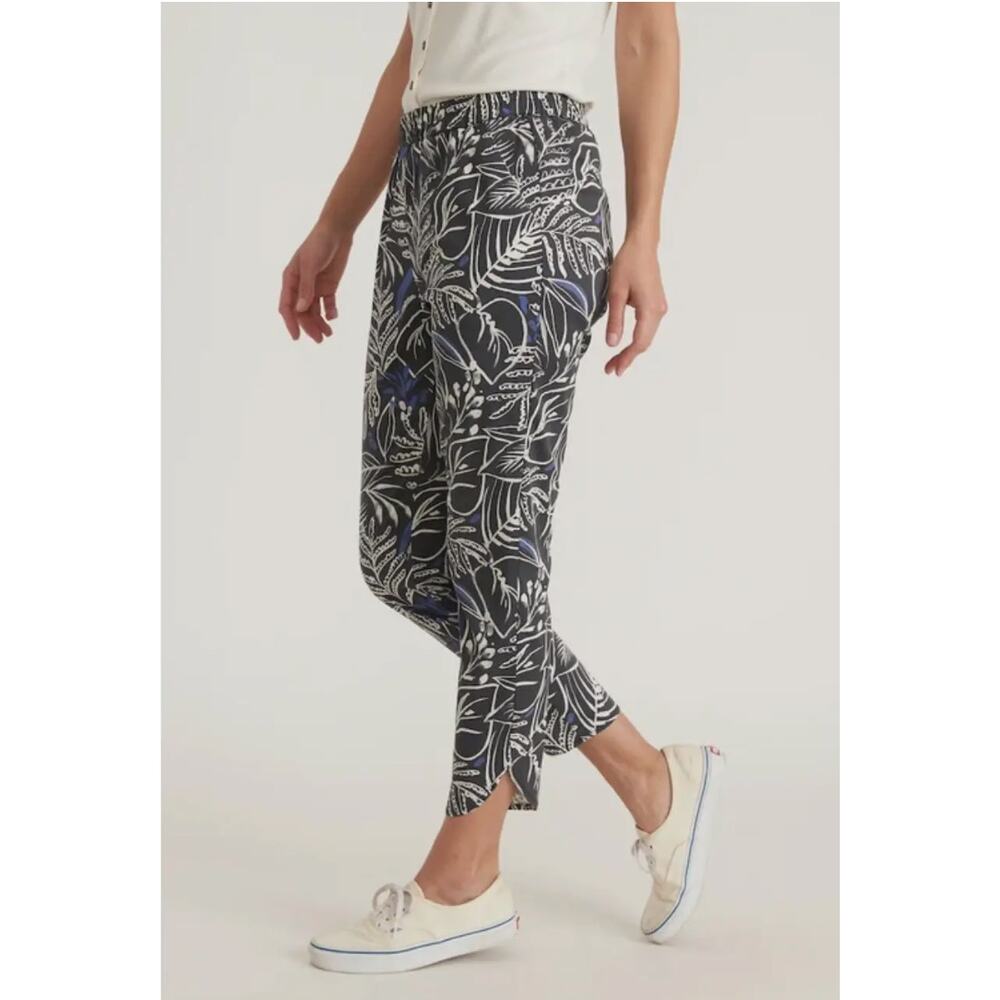 Marine Layer Allison Printed Pant Gray Phantom/Foliage Botanical Medium